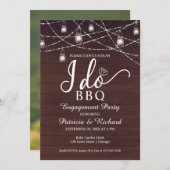 Ik doe de uitnodiging van de BQ Rustic Engagement (Voorkant / Achterkant)