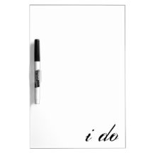 Ik doe Dry Erase Board Black op White
