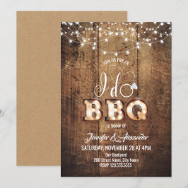 Ik doe een BBQ Engagement Party Kaart