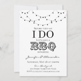 Ik doe een BBQ Engagement Party-koppel-douche