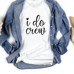 Ik doe een Creny Heart White Bachelorette Party T-shirt