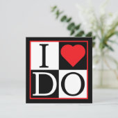 Ik doe een huwelijksuitnodiging kaart (Staand voorkant)