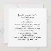 Ik doe een huwelijksuitnodiging kaart (Achterkant)