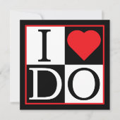 Ik doe een huwelijksuitnodiging kaart (Voorkant)