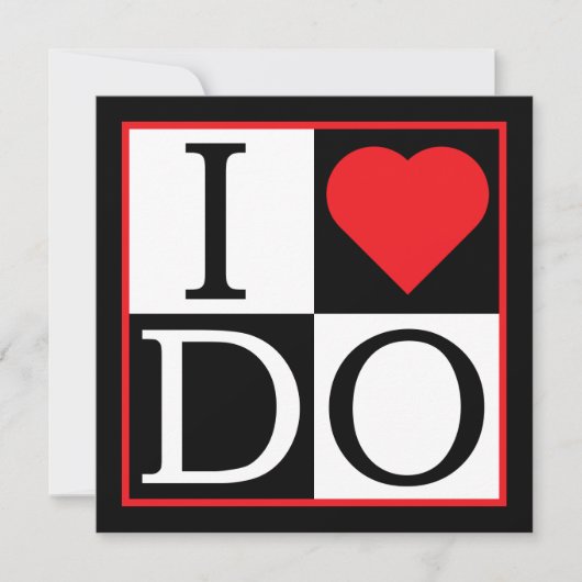 Ik doe een huwelijksuitnodiging kaart (Voorkant)