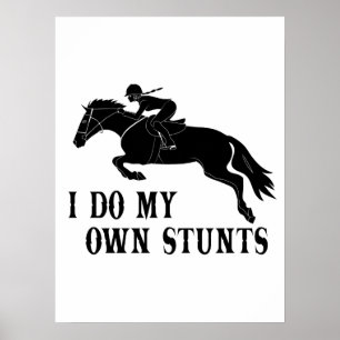 Ik doe een paardenmeisje met eigen stunts poster