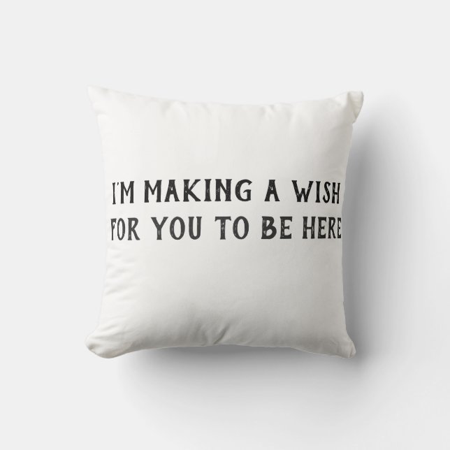 Ik doe een wens Kussen (Voorkant)