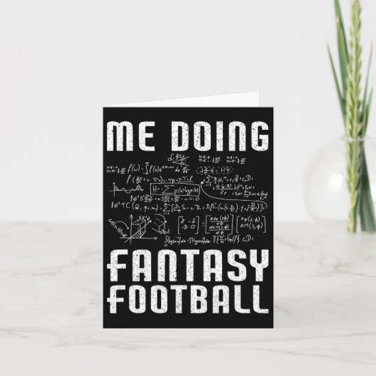 Ik doe Fantasy Football Draft Day grappige fantasy Kaart (Voorkant)