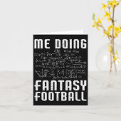 Ik doe Fantasy Football Draft Day grappige fantasy Kaart (Gele Bloem)
