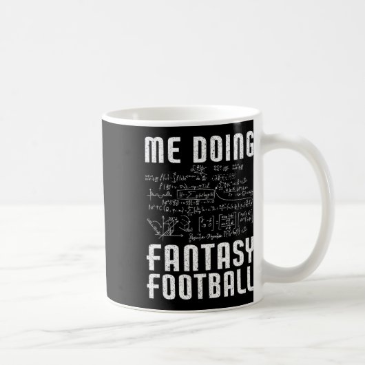 Ik doe Fantasy Football Draft Day Grappige Fantasy Koffiemok (Rechts)