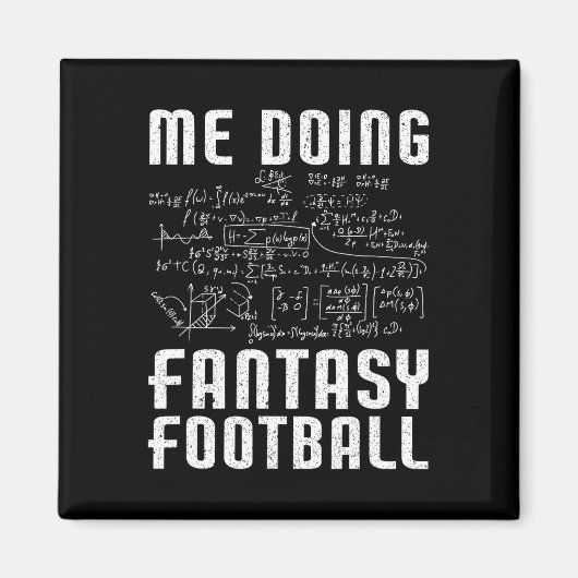 Ik doe Fantasy Football Draft Day Grappige Fantasy Magneet (Voorkant)