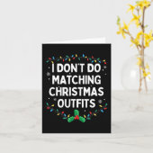 Ik doe geen bijpassende kerstoutfits familie Chris Kaart (Gele Bloem)