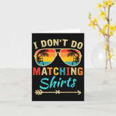 Ik doe geen bijpassende Shirten Grappig bijpassend Kaart (Gele Bloem)