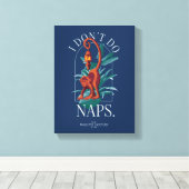 Ik doe geen dutjes aap - de witte lotus canvas afdruk (Insitu (Houten vloer))