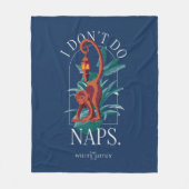 Ik doe geen dutjes aap - de witte lotus fleece deken (Voorkant)