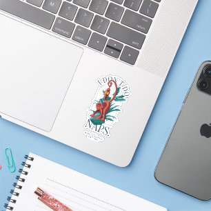 Ik doe geen dutjes aap - de witte lotus sticker