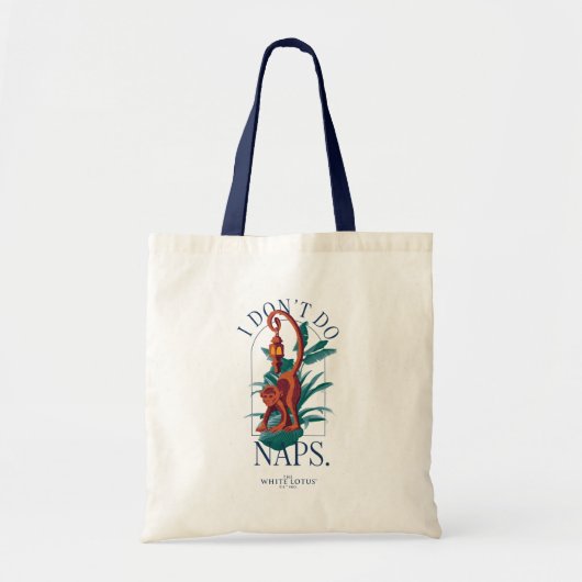 Ik doe geen dutjes aap - de witte lotus tote bag (Voorkant)