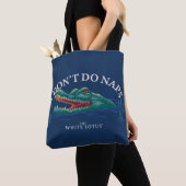 Ik doe geen dutjes alligator - de witte lotus tote bag (Dichtbij)