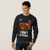 Ik doe geen introvert-geslipte nerd-Otter-Ge Trui (Voorkant volledig)