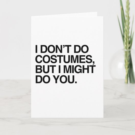 IK DOE GEEN KOSTUUMS, MAAR IK ZOU U KUNNEN DOEN KAART (Voorkant)