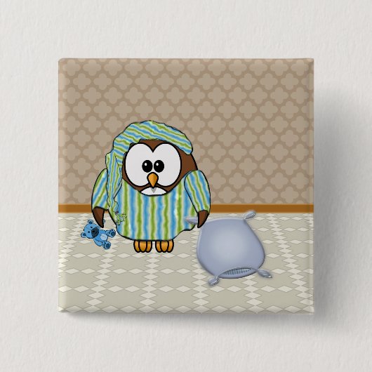 Ik doe geen maandenlang! vierkante button 5,1 cm (Voorkant)