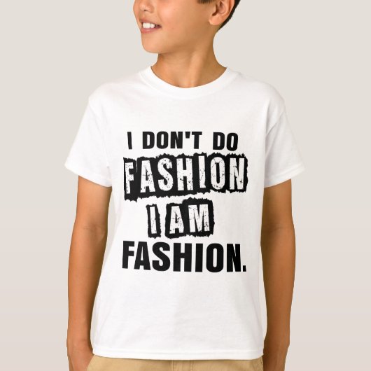 Ik doe geen Mode T-shirt (Voorkant)