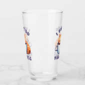 Ik doe geen ochtenden - Schattigee Oranje kat met Glas (Links)