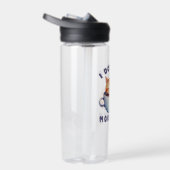 Ik doe geen ochtenden - Schattigee Oranje kat met  Waterfles (Rechts)