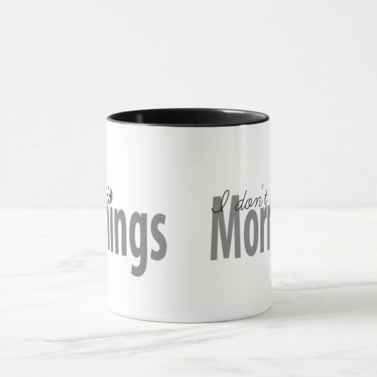 Ik doe geen ochtendMok Mok (Midden)