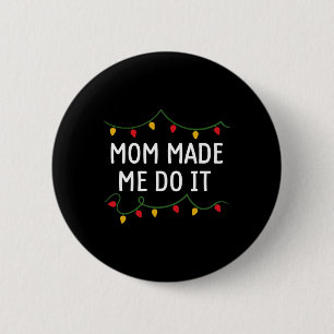 Ik doe geen overeenkomende kerstoutfits die mam me ronde button 5,7 cm