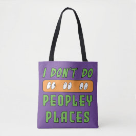 Ik doe geen Peopley Places Canvas tas