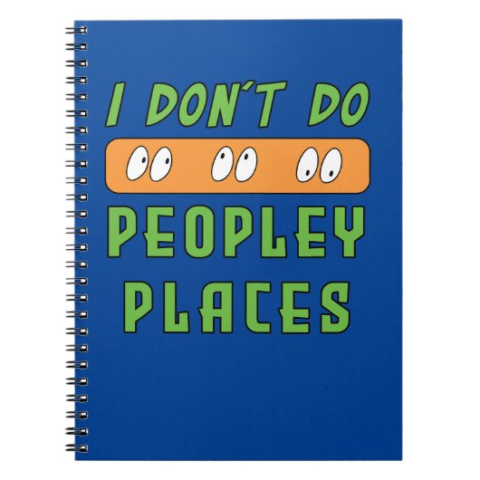 Ik doe geen Peopley Places Notitieboek (Voorkant)