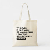 Ik doe geen stoute dingen tote bag (Achterkant)
