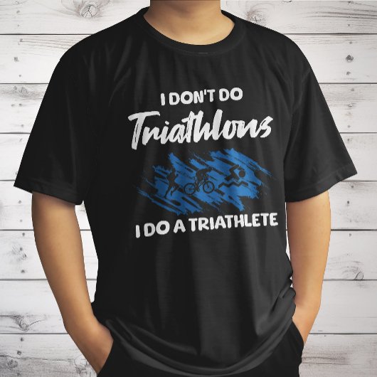 Ik doe geen triathlons, ik doe een grappige triatl t-shirt