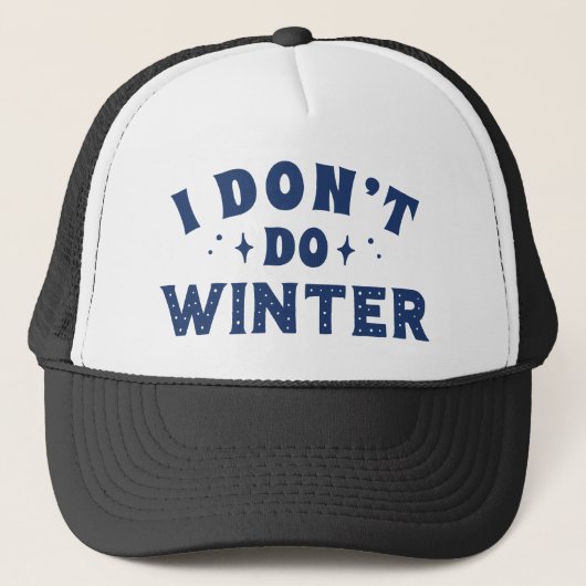 Ik doe geen Winter Trucker Pet (Voorkant)