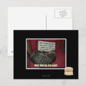 Ik doe gewoon mijn deel. briefkaart (Voorkant / Achterkant)