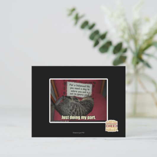 Ik doe gewoon mijn deel. briefkaart (Staand voorkant)