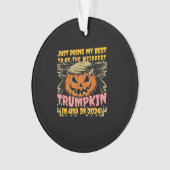 Ik doe gewoon mijn vreemdste Trumpkin USA Classic Ornament (voorkant)