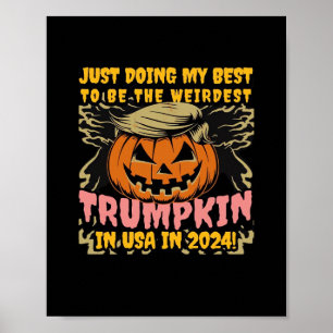 Ik doe gewoon mijn vreemdste Trumpkin USA Classic Poster