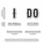 Ik doe gotische bruid trouwschoenen op maat sticker (Voorkant)