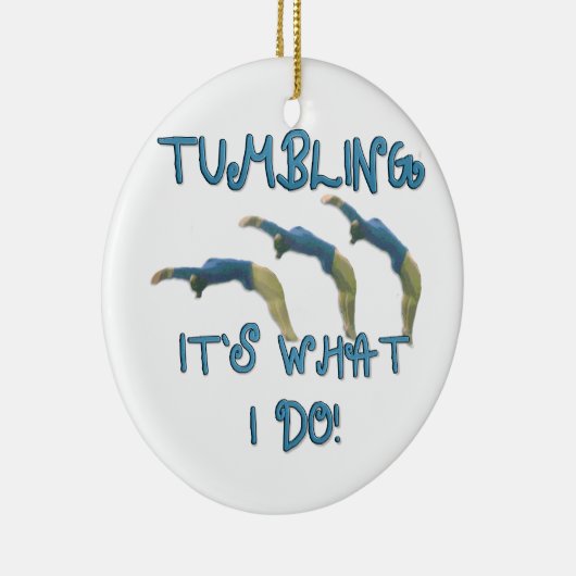 Ik doe gymnast. keramisch ornament (Rechts)