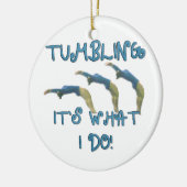 Ik doe gymnast. keramisch ornament (Links)