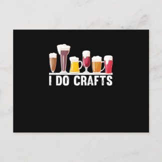 Ik doe handwerk, bier, vintage, brouwen briefkaart