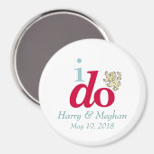 IK DOE Harry & Meghan Royal Wedding Magnet (Voorkant / Achterkant)
