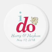 IK DOE Harry & Meghan Royal Wedding Magnet (Voorkant)