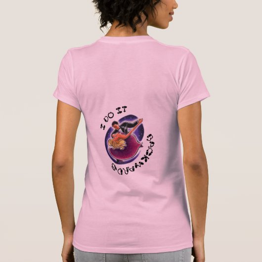 Ik doe het achterstevoren. t-shirt (Achterkant)