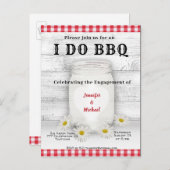Ik doe het | BBQ | VERLOVING Uitnodiging Briefkaart (Voorkant / Achterkant)