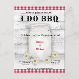 Ik doe het | BBQ | VERLOVING Uitnodiging Briefkaart