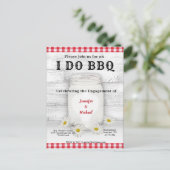 Ik doe het | BBQ | VERLOVING Uitnodiging Briefkaart (Staand voorkant)