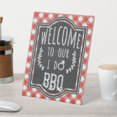 Ik doe het cadeau van de Code Engagement Party van Reclamebord Met Voetstuk (Insitu)